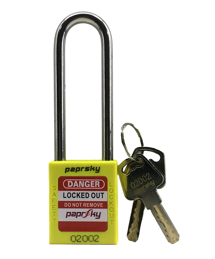 Yellow Safety Padlock
